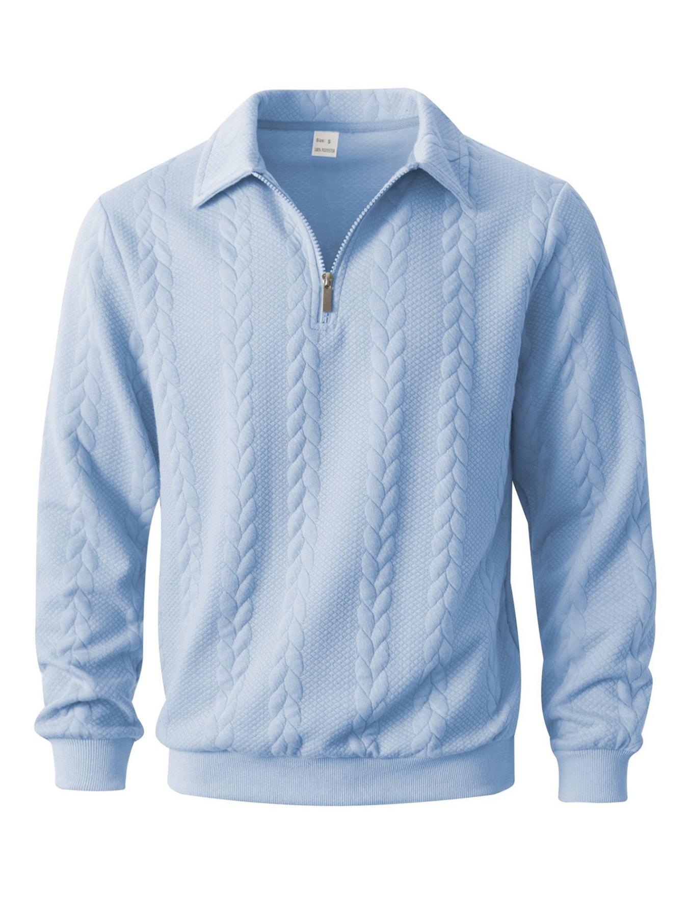 Men's Spring Outfits Knitted Polo Neck Long Sleeve Fitted Knitwear Sweatshirt for Daily Wear, Casual Basic Knitwear, Old Money Zipper Half Button Design, Casual Versatile Sweater Pullover, Essential for Man's Wardrobe Men's Spring Outfits Knitted Polo Neck Long Sleeve Fitted Knitwear Sweatshirt for Daily Wear, Casual Basic Knitwear, Old Money Zipper Half Button Design, Casual Versatile Sweater Pullover, Essential for Man's Wardrobe