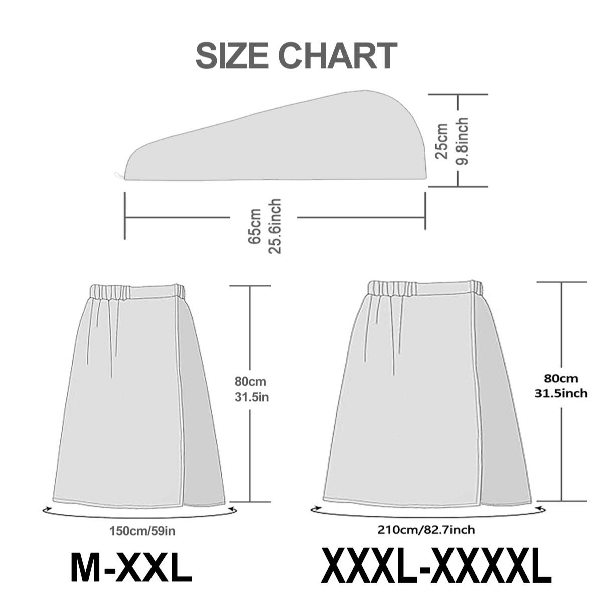 2 Pcs Halloween Bat Print Bath Skirt Set, Premium Towel Set, Non-Slip Absorbent Wearable Towel, Sizes M‑XXXXL, Ideal for Spa, Beach, Festive Events