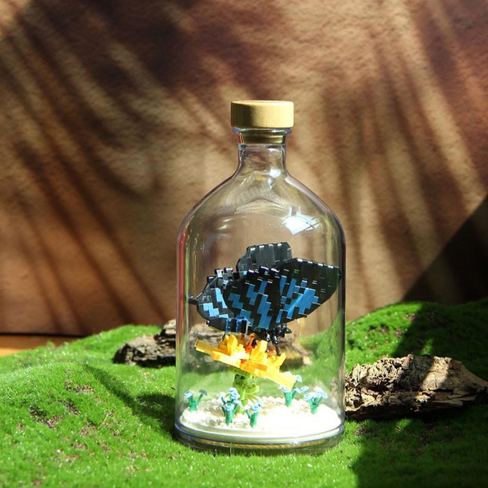 6-Insect Series Building Block Model Kit, Cute Animal Display Figures, Great Birthday and Holiday Gift for Collectors