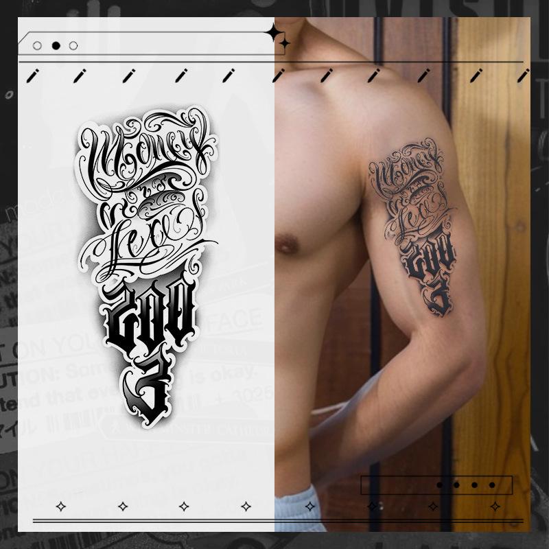 15 sheets Large temporary tattoos men,,fake tattoos,Mexican Style Font Elements , Lasting for 7-15 Days, long lasting temporary tattoo arm,Herbal Tattoo Stickers,tatuajes temporales,realistic temporary tattoos