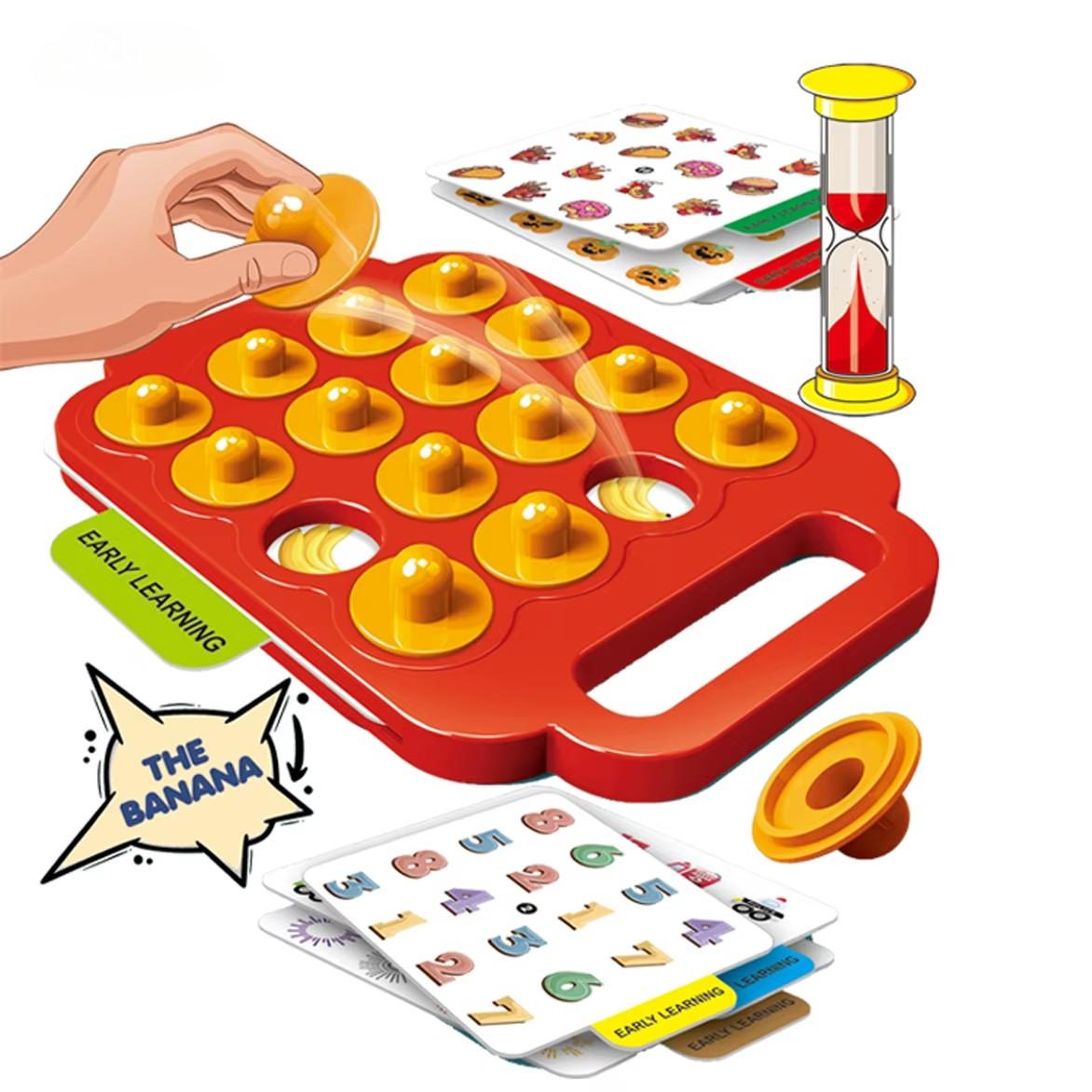 Table Flip Chess Memory Training Game, Interactive Two-Person Board Game, Pair Card Educational Toy, Suitable for 2-4 People