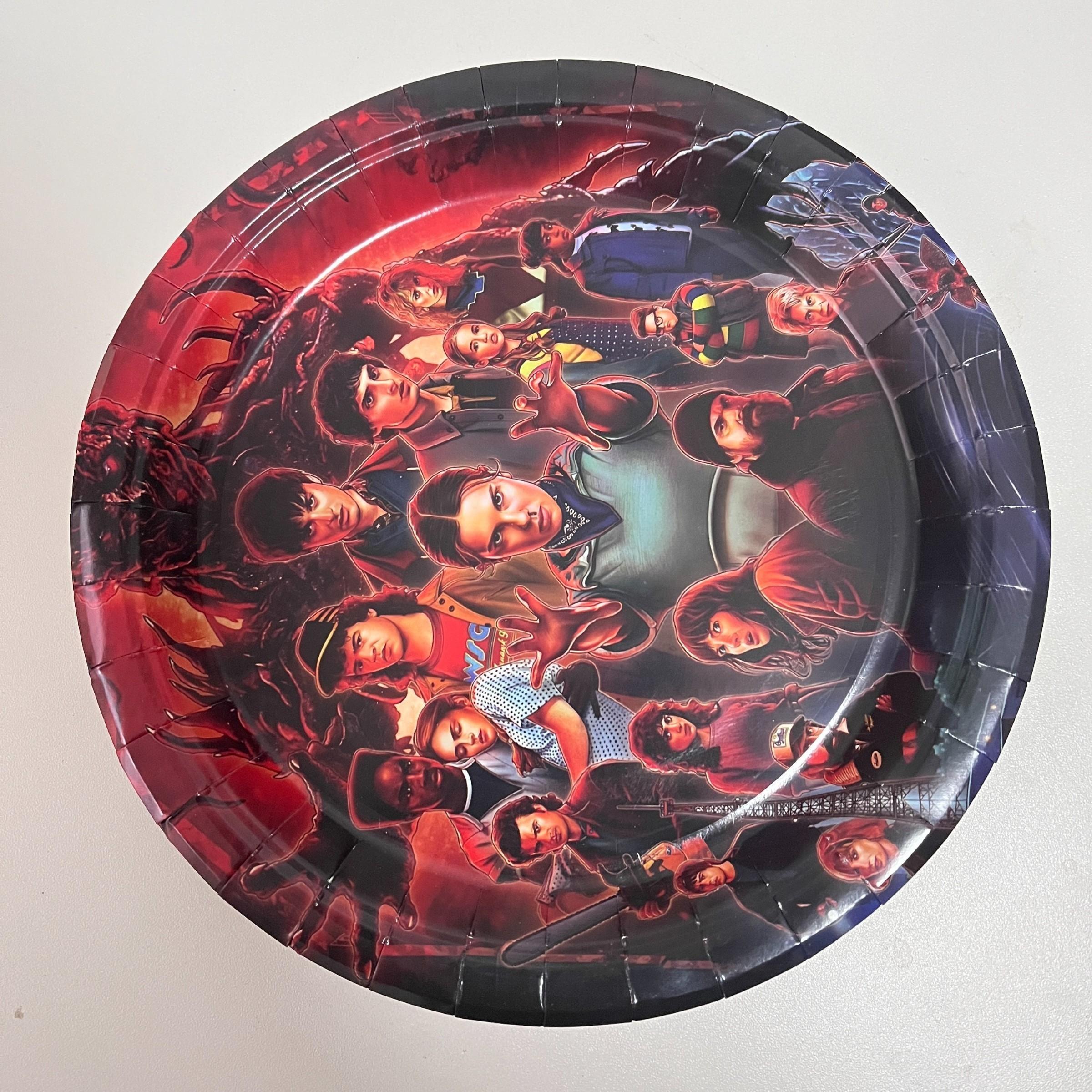 2026 Stranger Things Theme Birthday Party Supplies Set, 96 Pieces Including Plates, Napkins, Cups, Straws, Cutlery, Decorations, Tablecloth, Banner, Birthday Party Kit