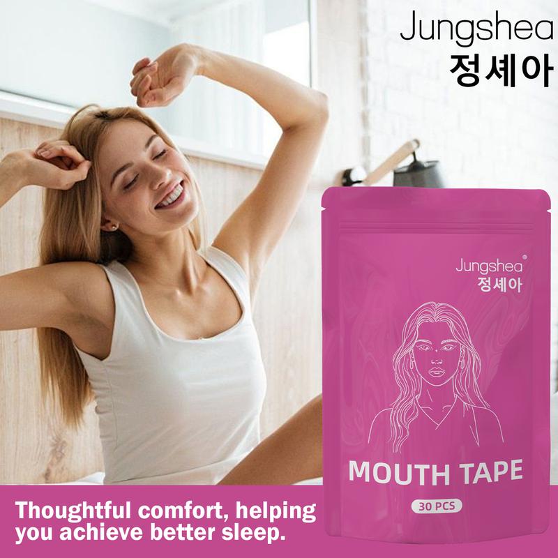Jungshea Mouth Tape, for Sleeping 30 pcs, one month supply, mouth tape, pink, gentle, adhesion, sports accessories