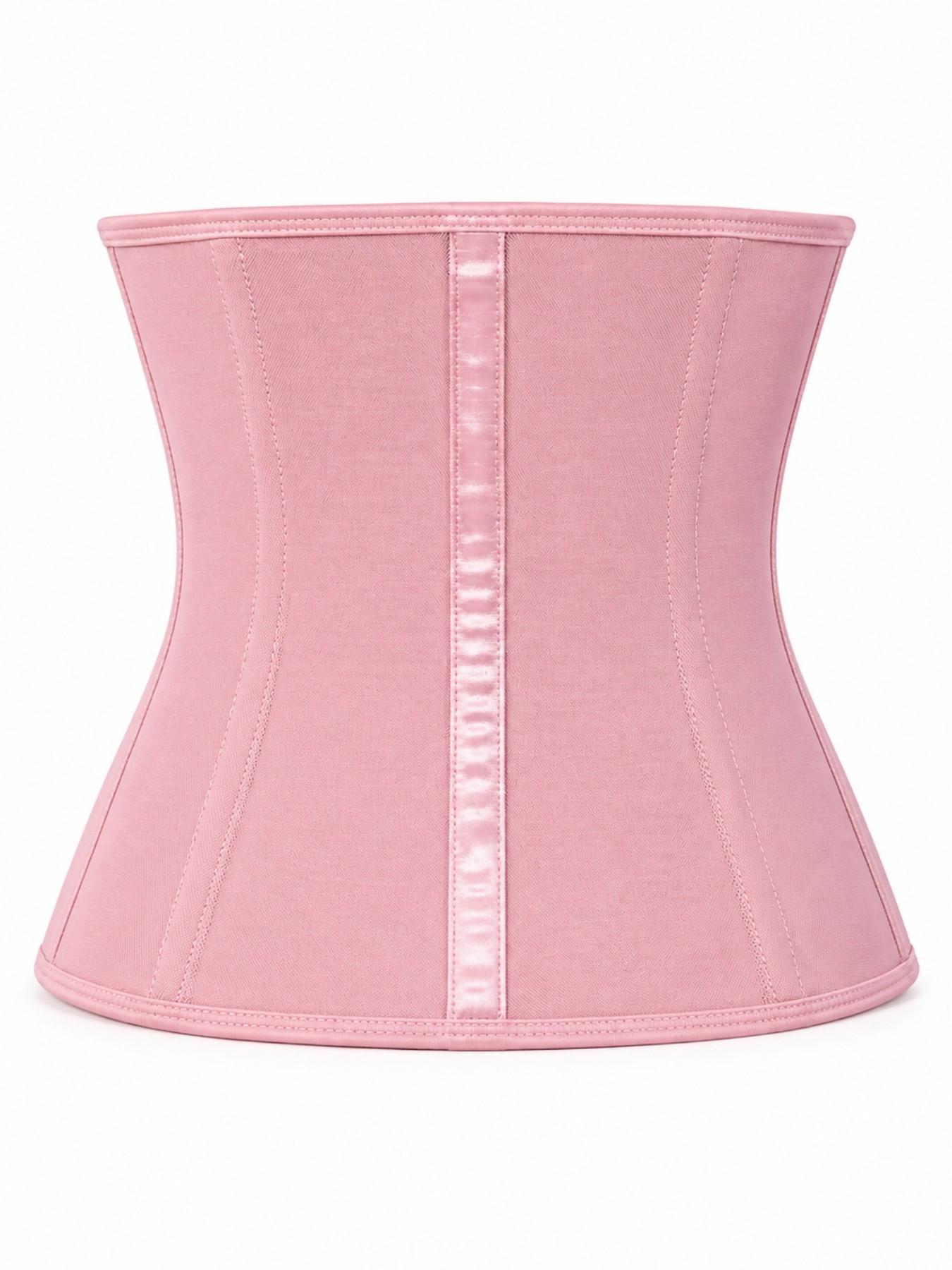1 Count Women's Skin Friendly Fabric Waist Trainer, Fajas, Front Zipper Adjustable Hook Eye Double Closure Shapewear Belts, Tummy Control Hourglass Waist Cincher, Reflective Strip Design Girdle, Perfect For Body Shaping And Daily Wear, Zip Up Shapewear