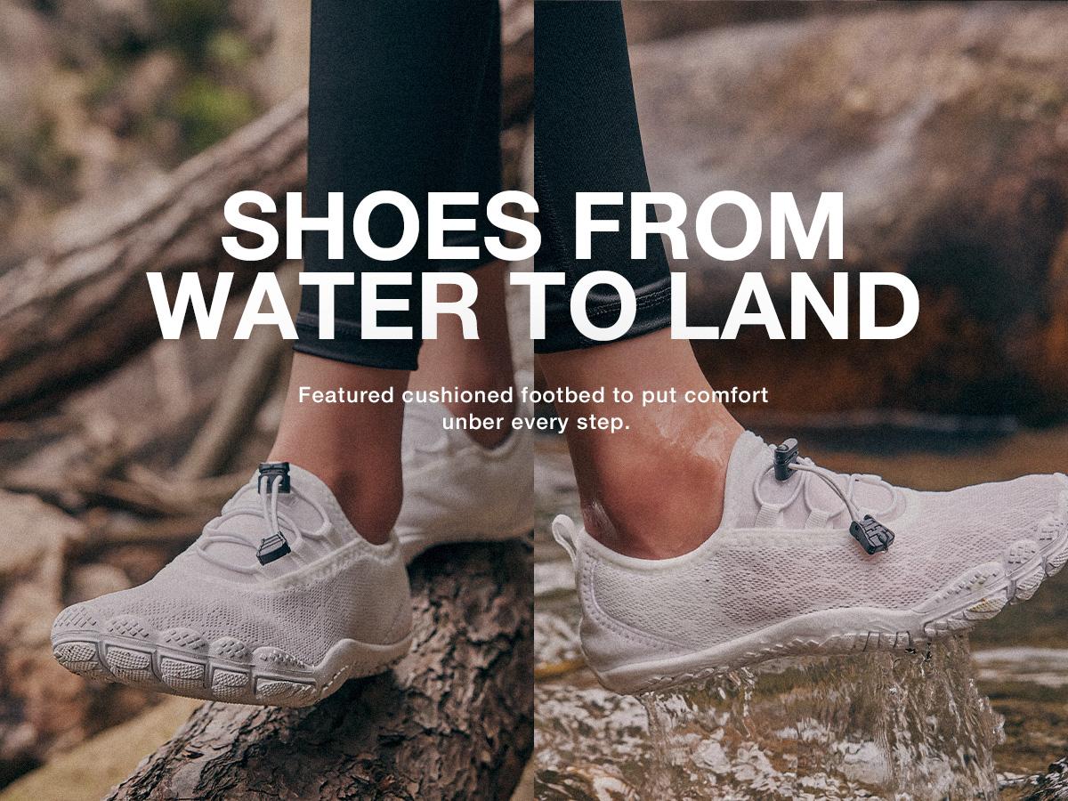 HIITAVE Women's Lightweight Quick-drying Barefoot Shoes, Non-slip Mesh Breathable Water Shoes for Swimming, Diving, Surfing, Water Sports, Pool, Beach SpringStatements Watershoes HIITAVE Women's Lightweight Quick-drying Barefoot Shoes, Non-slip Mesh Breathable Water Shoes for Swimming, Diving, Surfing, Water Sports, Pool, Beach SpringStatements Watershoes