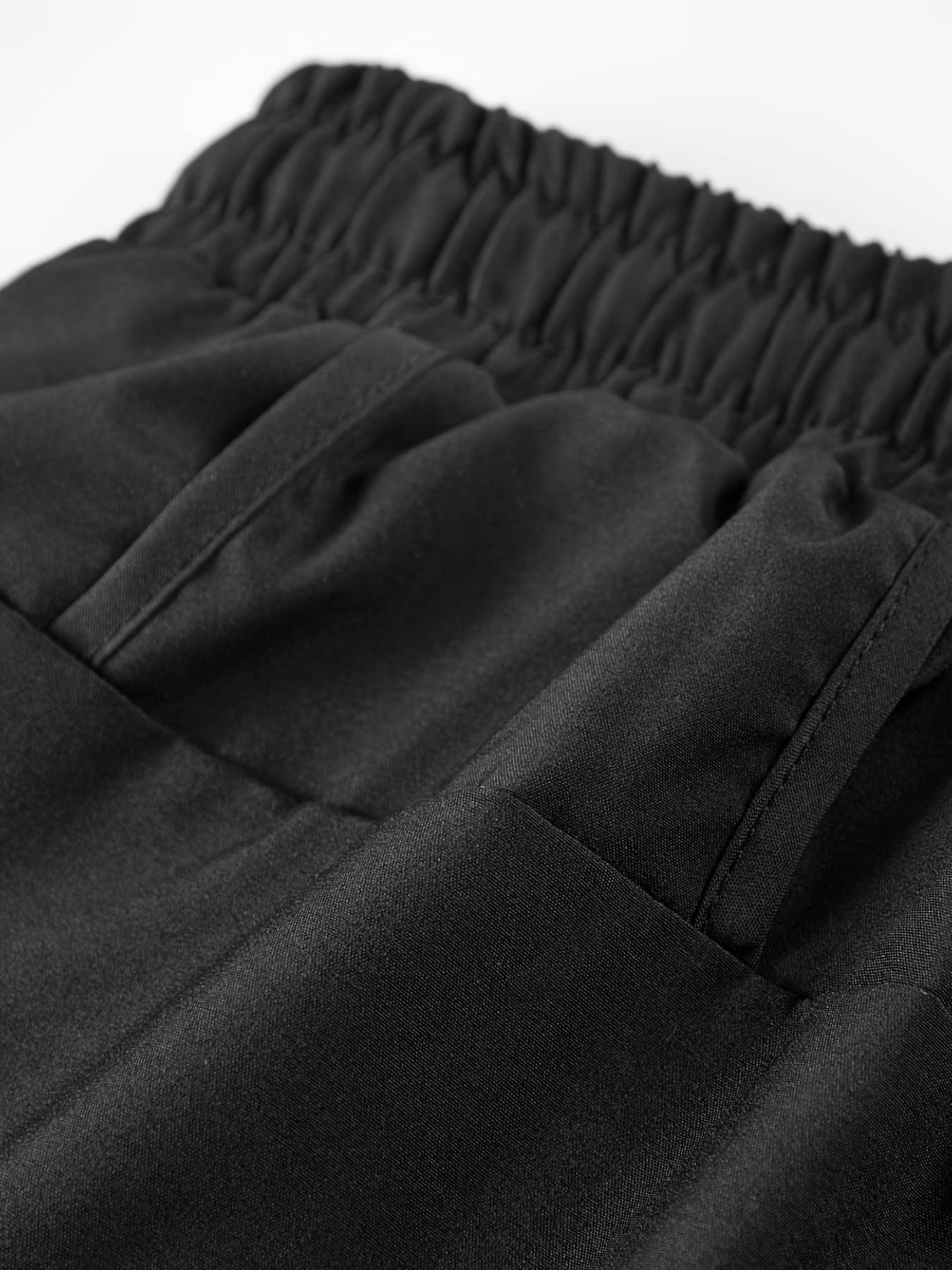 Men's Two-In-One Training Shorts and Compression Pants, High Elasticity Workout Shorts, Summer Multifunctional Shorts, Asymmetric Hem