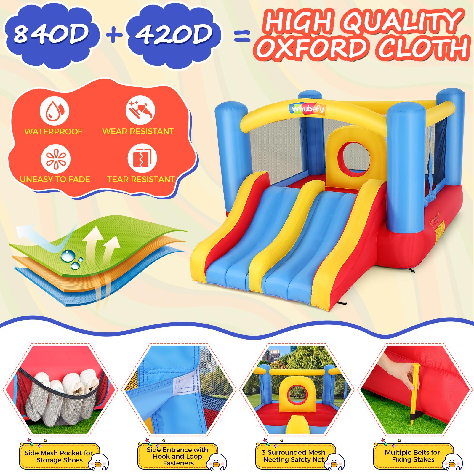AKEYDIY Inflatable Bounce House for Kids 4-12, 12.6FTx9FT Huge Bouncy Castle with Elevated Double Racing Slides Obstacle, Large Bouncing Area, Indoor&Outdoor Blow up Bouncy Castle Jump Park for Family Backyard Fun, Christmas Gifts AKEYDIY Inflatable Bounce House for Kids 4-12, 12.6FTx9FT Huge Bouncy Castle with Elevated Double Racing Slides Obstacle, Large Bouncing Area, Indoor&Outdoor Blow up Bouncy Castle Jump Park for Family Backyard Fun, Christmas Gifts
