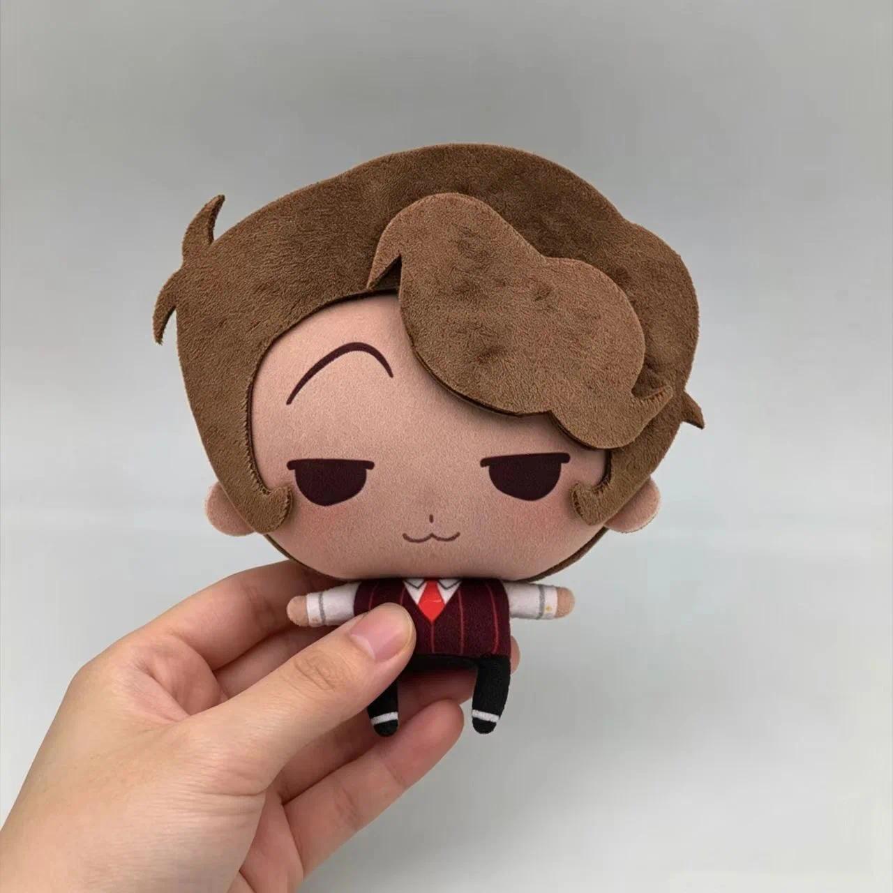 Latest 10cm Stuffed Hazbin Alastor VOX Plushie Stuffed Toys Hotel Vincent Plush Dolls Decor Pendants Keychain Birthday Xmas Gift