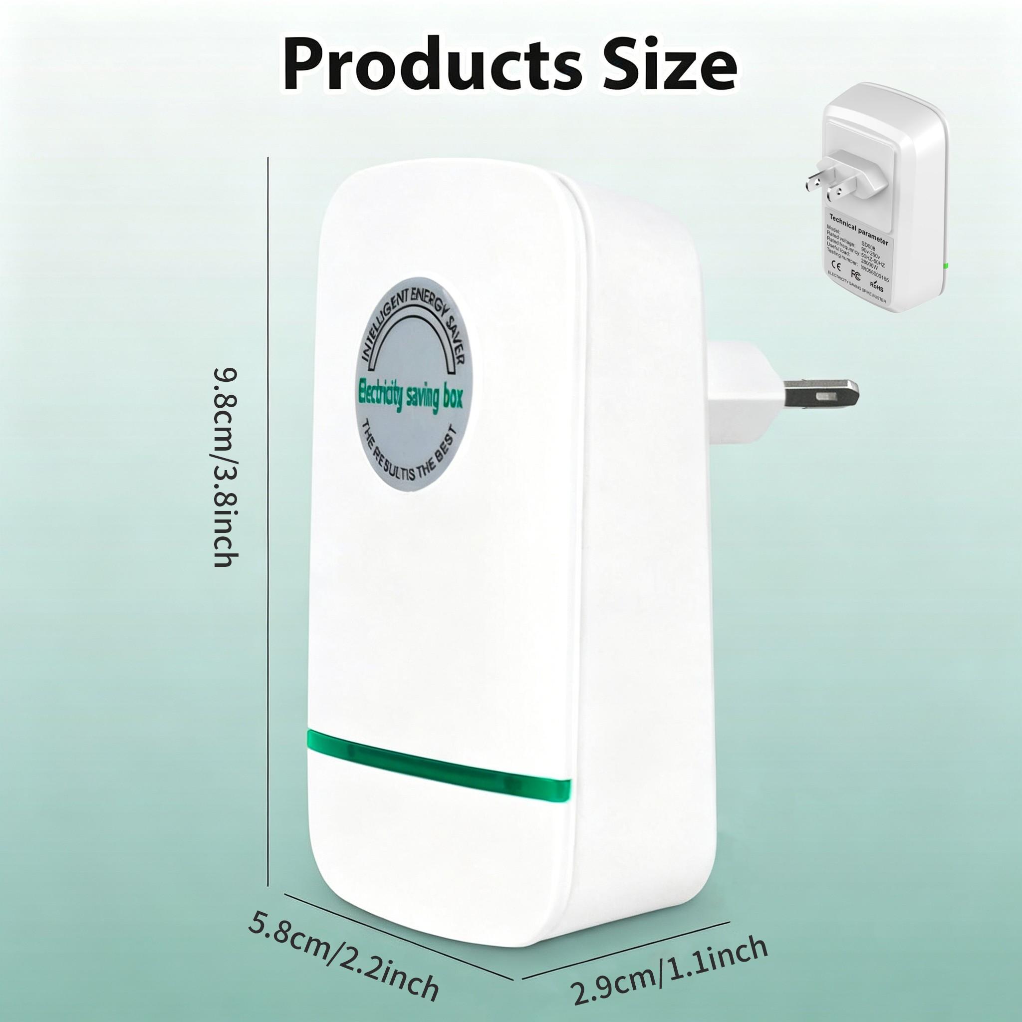 Smart Energy-Saving Plug, Universal Power Saver for Home and Office, Safe and Durable Voltage Stabilizer, Efficient Electricity Conservation Device