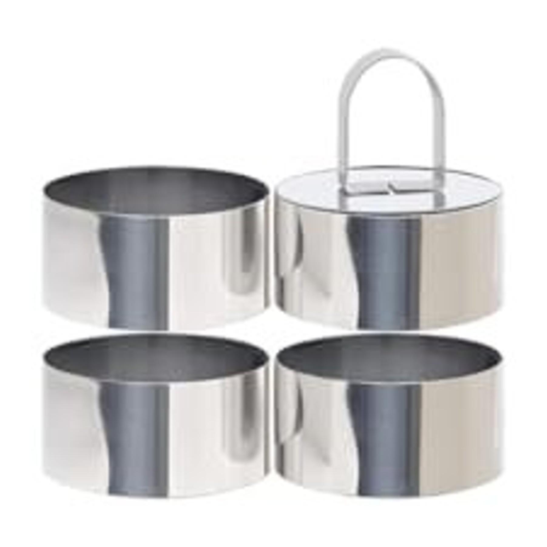 3 Inch Round Cake Ring Mold, Stainless Steel Cooking Crumpet Rings for Baking & CookingGift