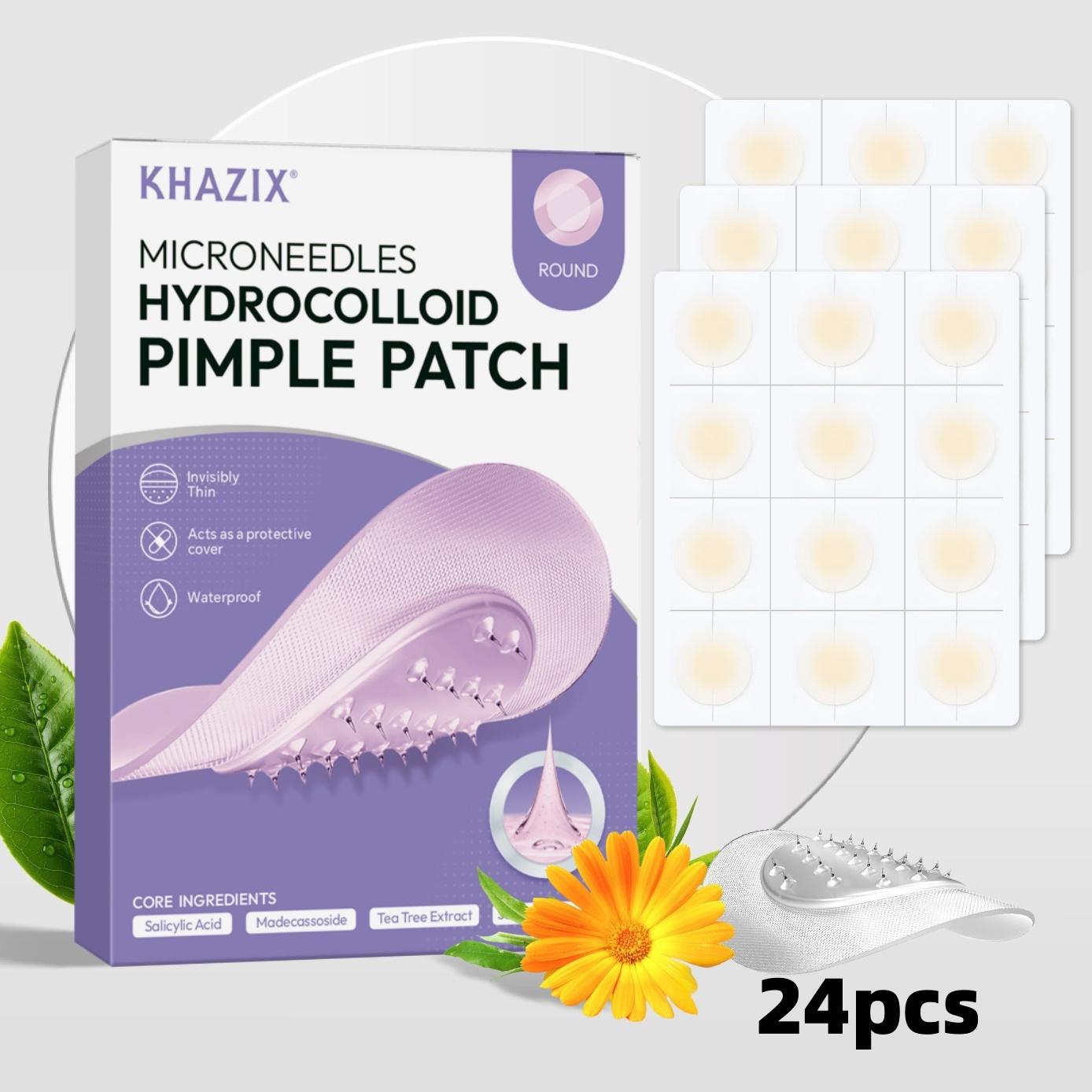 KHAZX 12/24pcs Microneedle Gentle Care Patches, Acne Treatment Patches, Single Item, Non-Flammable, Made in China