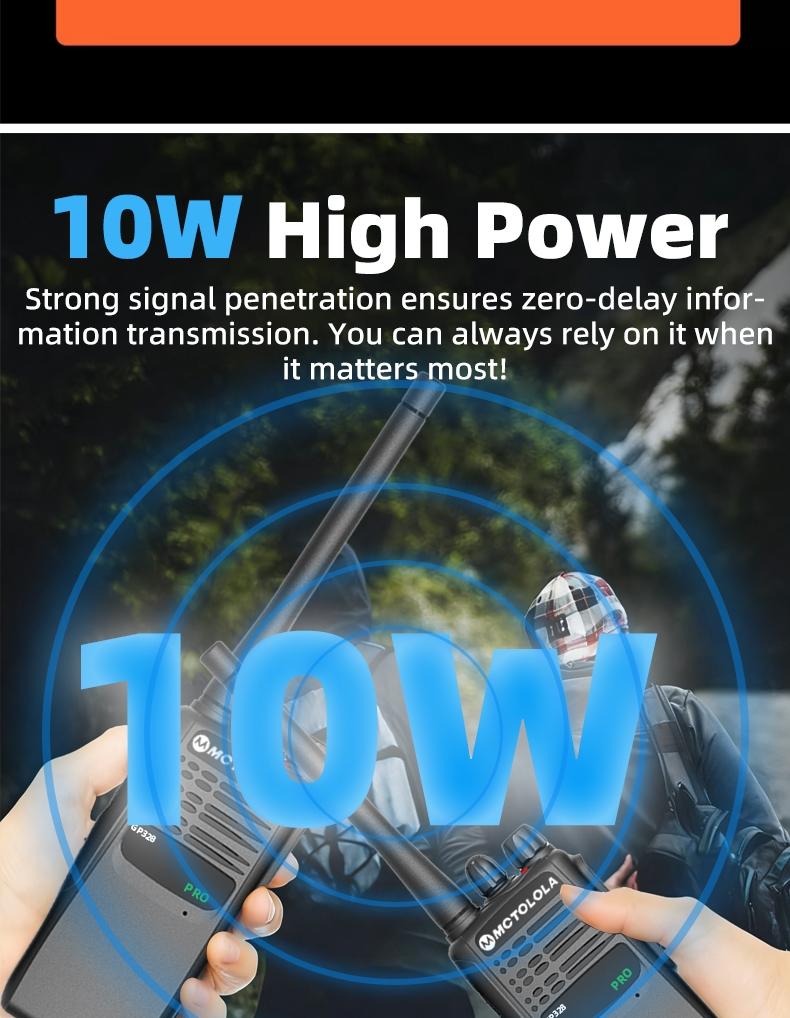 GP-328 dustproof and explosion-proof 10W high-power communication, 6000mAh large capacity battery with long battery life, suitable for industrial two-way radio walkie talkies in chemical plants, refineries, and natural gas plants
