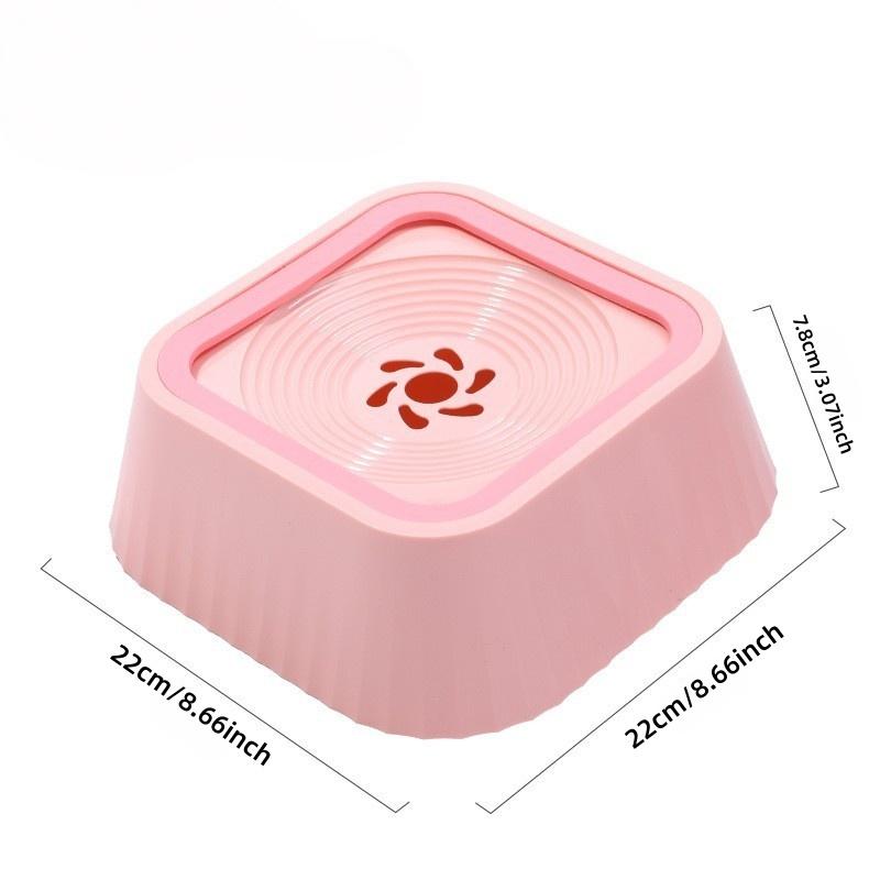 Pet Water Bowl Slow-Sip No Spill No Bloating slobber stopper water bowl Large Capacity pet  supplies messy drinker smart