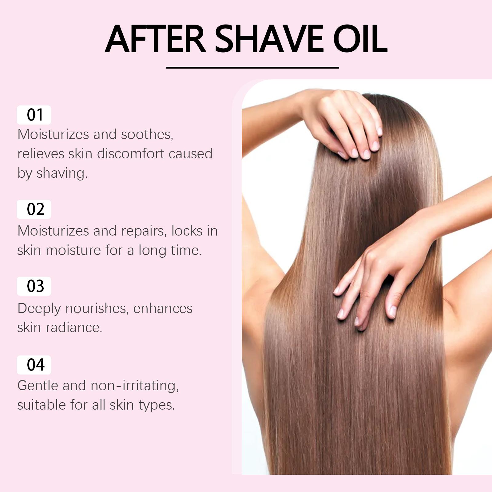 Strawberry Scented Post-Shave Oil, Moisturizes and Smooths Skin, Deep Nourishment, Keeps Skin Hydrated and Soft, Single Item