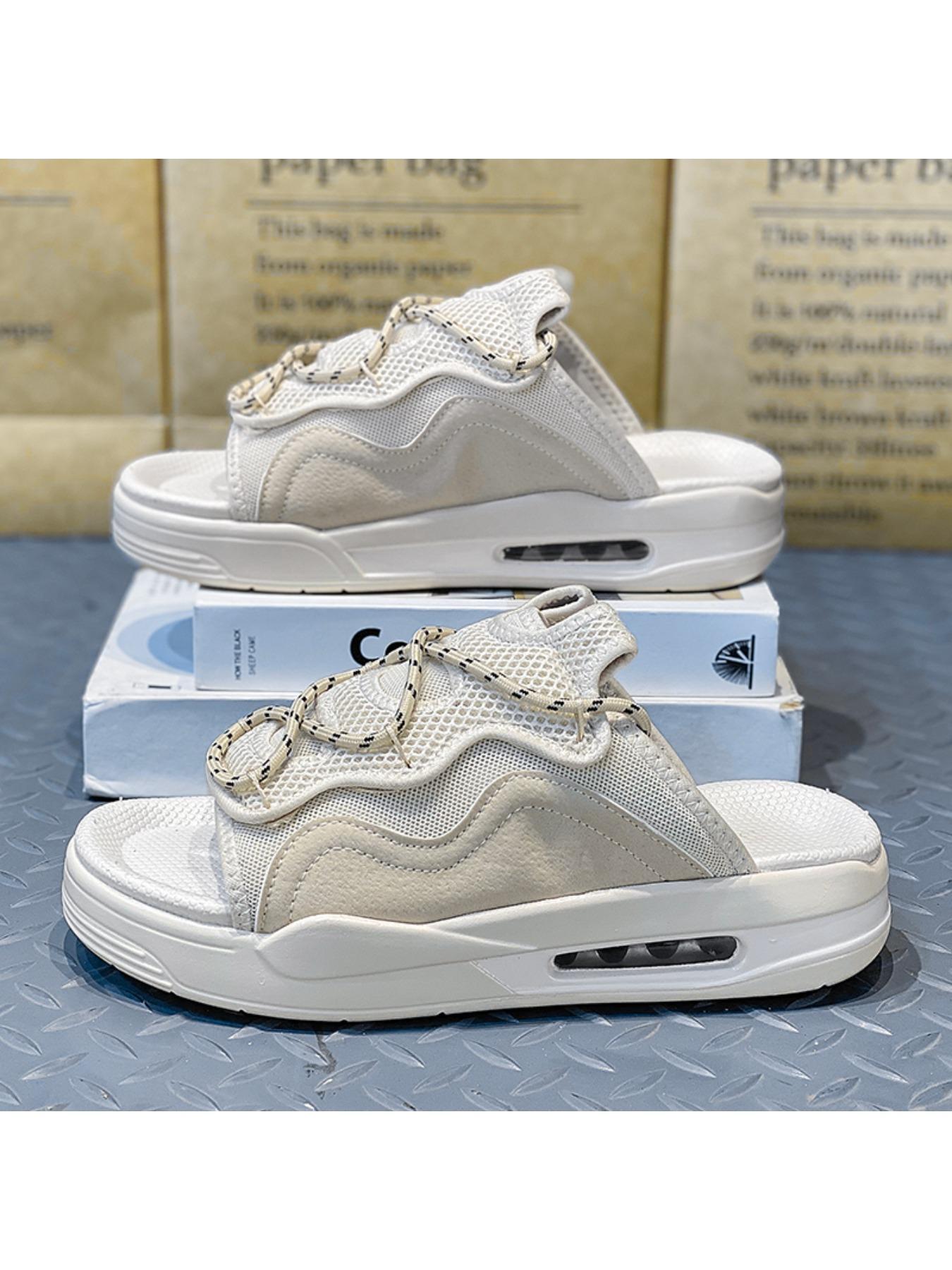 Summer thickened sandwich bottom slippers, fabric breathable sandals, fashion slippers men 's slippers