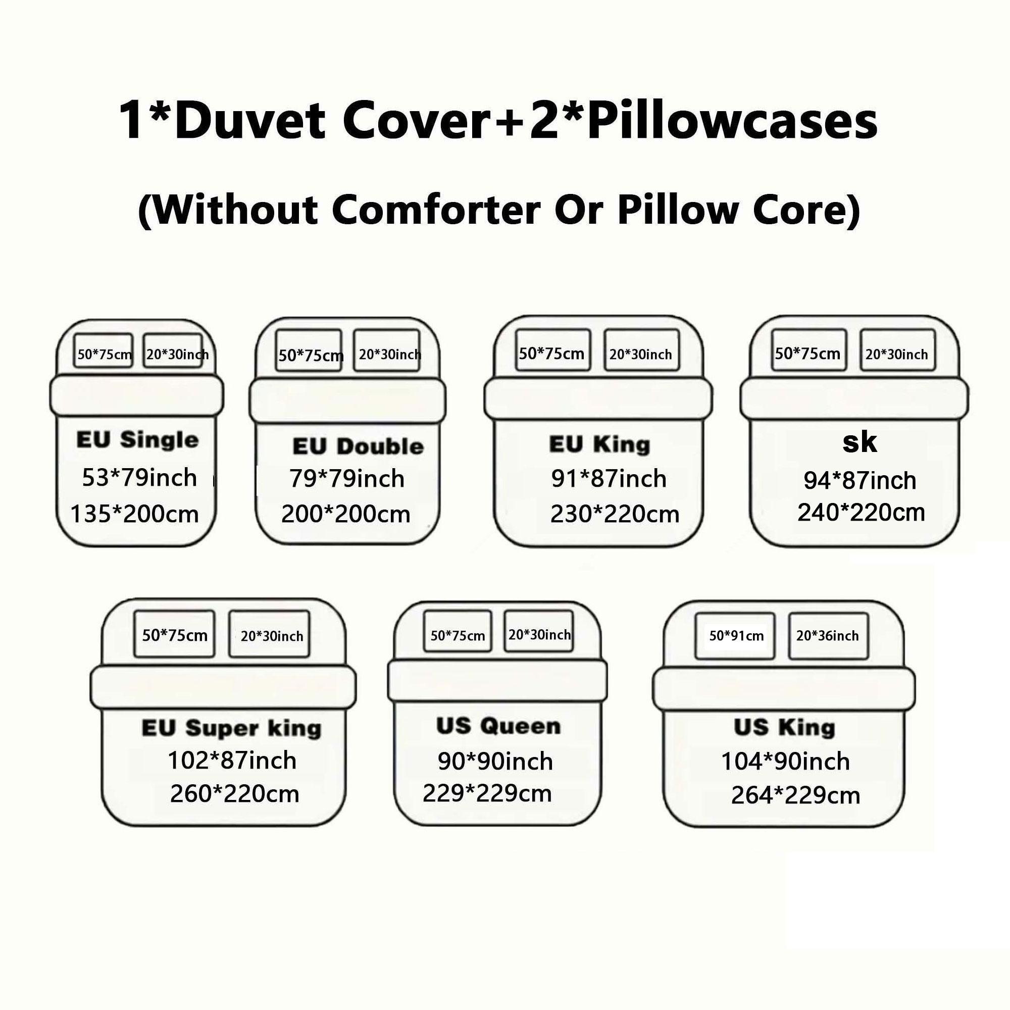 3Pcs Pink Orange Plaid Bedding Set with Ruffle Design, 1 Duvet Cover + 2 Pillowcases, No Filler, Soft Comfortable Fabric for Bedroom Decor