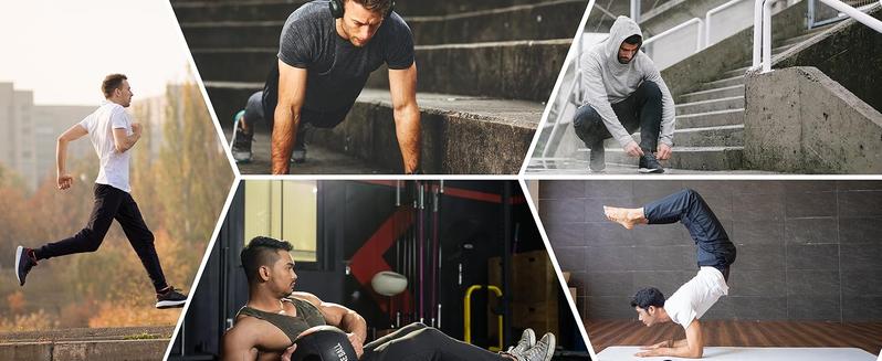 G Gradual Sweatpants for Men with 3 Zipper Pockets Tapered Joggers for Workout Running Gym Outfit Track Pants for Men Fitness Trousers