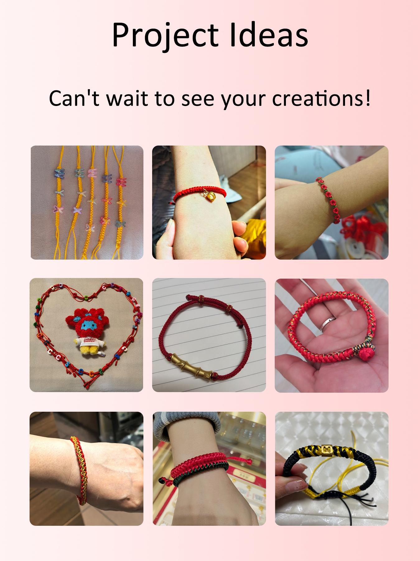 1.5mm X 70m Satin Nylon Cord String for DIY Bracelets, Necklaces & Jewelry Crafting, Beading, Ultra-Durable Versatility Macrame String Multi-Color Available