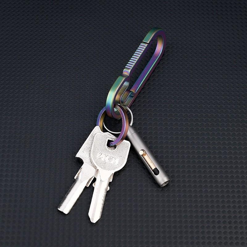 Titanium Alloy Mini Pencil Erasable Replaceable Tip Keychain Pendant Portable Pocket Pen Emergency Writing Tool