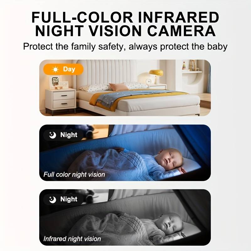 Wireless Security Camera, 355-Degree Rotation Security Camera with Auto Tracking, HD Night Vision Camera with Wireless Alarm, Two-Way Talk Indoor Monitor