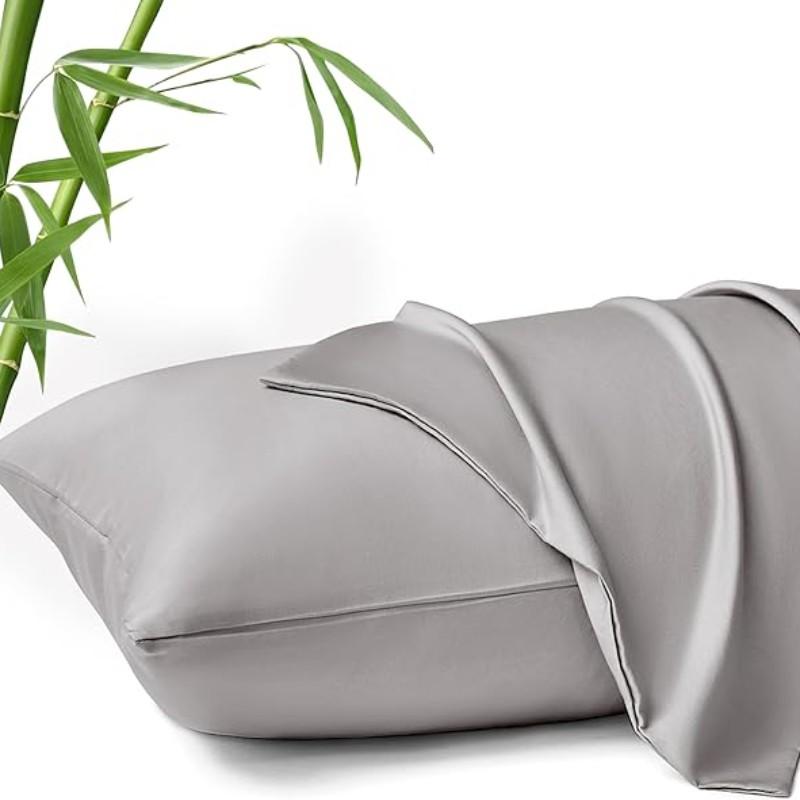Cooling Pillowcase for Soft and Smooth Touch, Reduces Friction-Induced Breaks, Sleep Wrinkles, and Irritation, Gentle on Skin and Hair