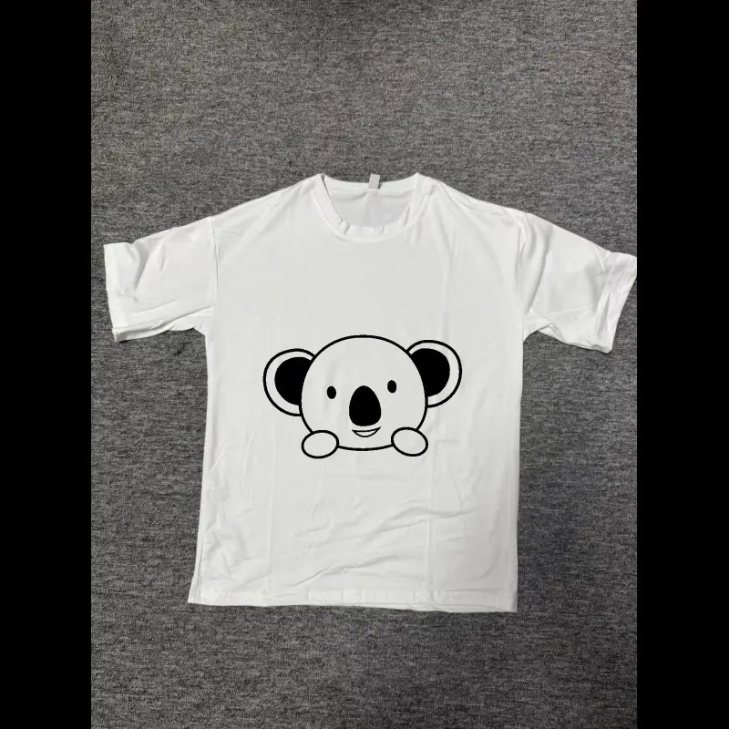 a white T-shirt