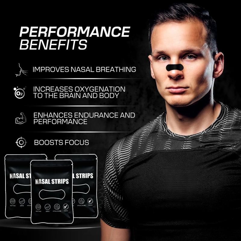 Breathable Comfort Nasal Strips (30 Sheets), Anti-Snore Sleep Aid, Oil & Sweat Resistant, Wide Body Universal Fit