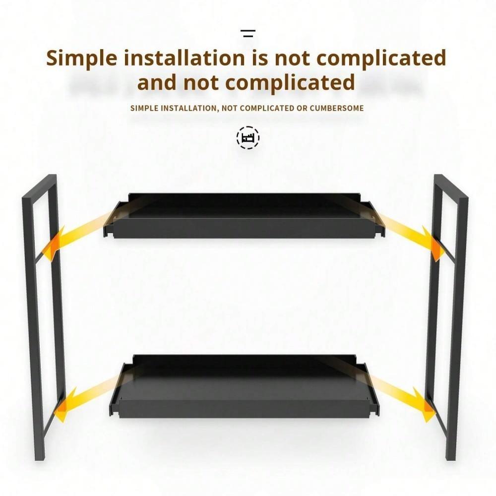 Multi-Layer Desktop Organizer Rack, Student Desk Storage Shelf, Office Computer Table Layered Cabinet, Dormitory Bookshelf, Desk Accessories, Desk Organizer Tidy