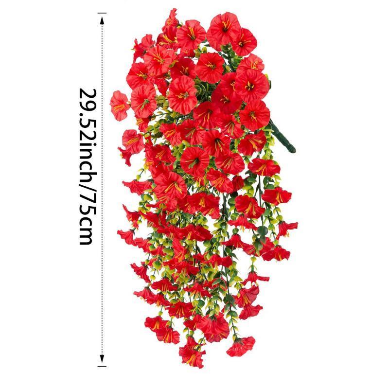 2/4/6Pack Artificial Morning Glory Vine, Faux Flower, Spring/Summer Decoration Decorative Flowers for Home Party Wedding Outdoor Yard Wall Hanging, Ornaments, Mother's Day Gifts 2/4/6Pack Artificial Morning Glory Vine, Faux Flower, Spring/Summer Decoration Decorative Flowers for Home Party Wedding Outdoor Yard Wall Hanging, Ornaments, Mother's Day Gifts