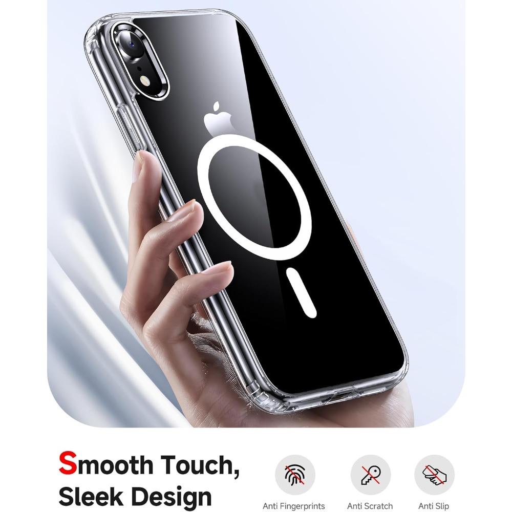 Magnetic For iPhone XR X/XS XS MAX Phone Case [Compatible with MagSafe][Non-Slip],PC  Back Slim Shockproof Protective Case Cover