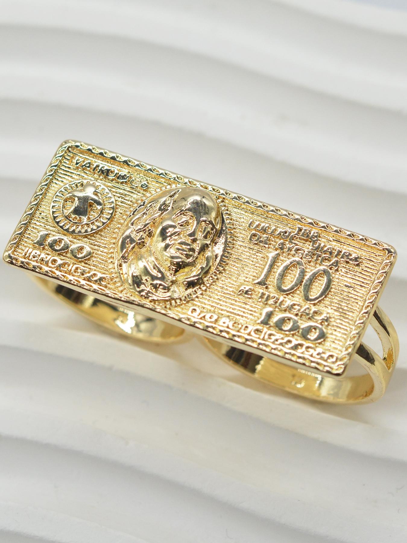 Men's Fashionable Engraved Vintage Embossed Ring, Perfect Party Jewelry Gift for Halloween Christmas Valentine's Day Birthdays