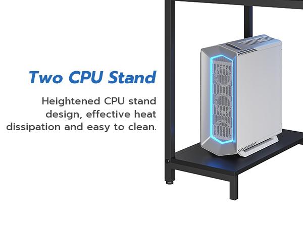 SEDETA L-Shape Gaming Desk Computer Desk with LED Lights Hanging Panel and Drawer with Brackets and Storage Shelves Home Office Corner Desk Modern