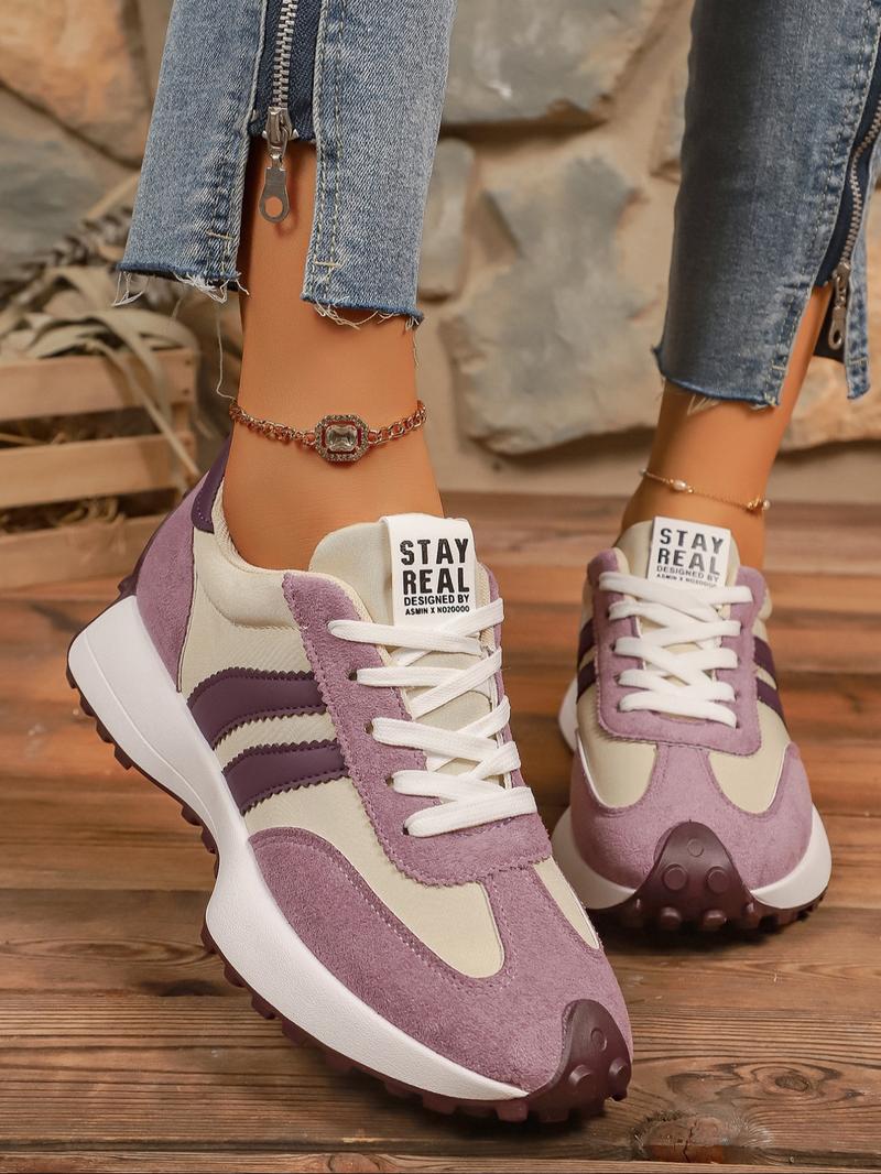 Women's new fashionable casual lace-up sneakers, autumn and winter outdoor walking shoes, simple and versatile trendy thick-soled heightened comfortable casual shoes, suitable for daily leisure and commuting wear, must-have for gifting and back-to-school Women's new fashionable casual lace-up sneakers, autumn and winter outdoor walking shoes, simple and versatile trendy thick-soled heightened comfortable casual shoes, suitable for daily leisure and commuting wear, must-have for gifting and back-to-school