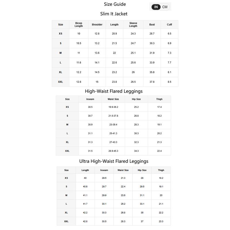 GLOWMODE 2PCS Slim-It BBL Jacket and 31"&35" Flare Leggings Daily Set TikTokShopBlackFriday