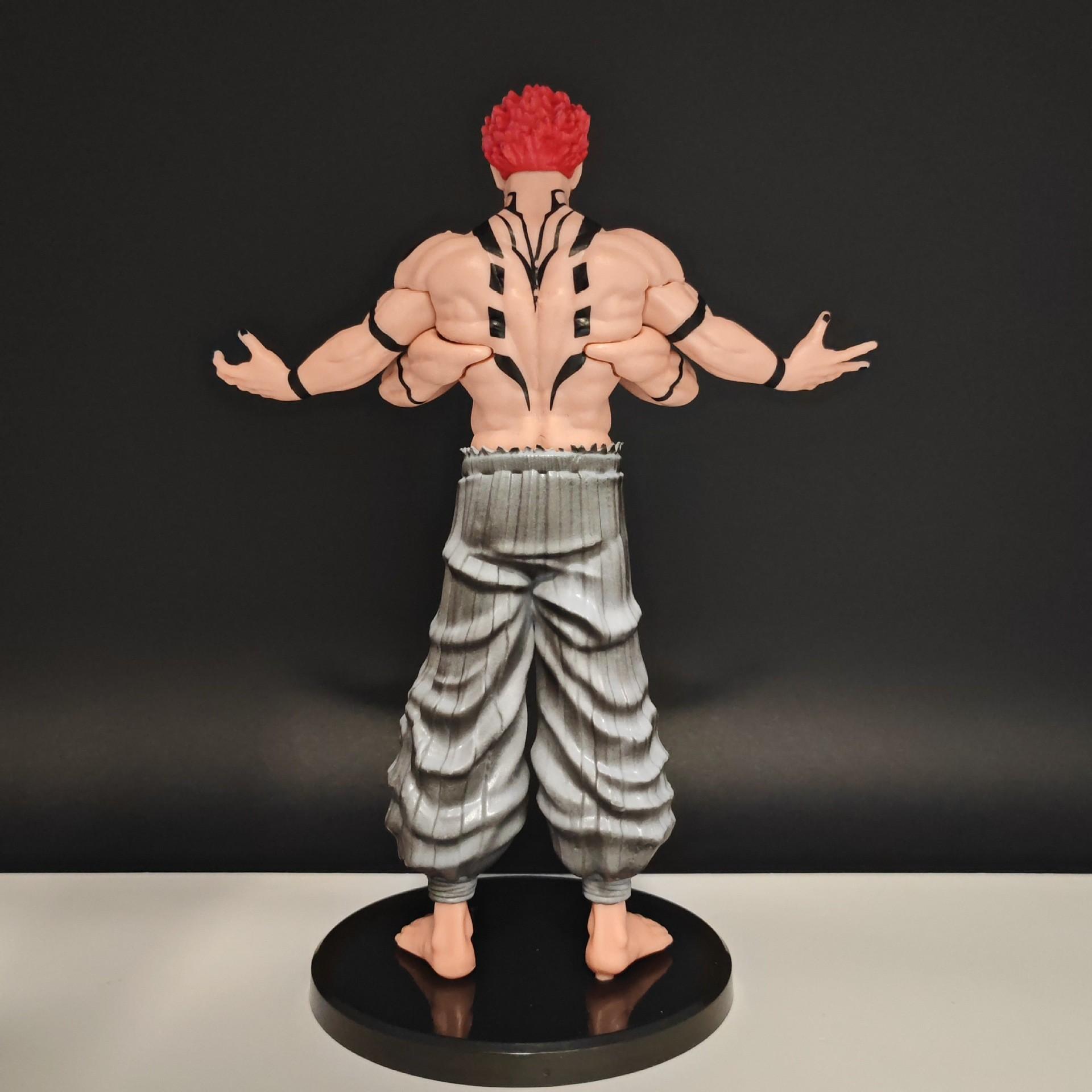Two-Faced Demon Curse King Anime Model, Yuji Kiba Desktop Box Handmade Figure, Collectible Decoration for Fans, Unique Gift Idea
