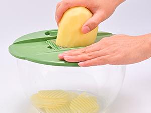 SUSTEAS 5-in-1 Salad Spinner & Veggie Chopper–Large Drying Bowl, Colander, Pasta Strainer–Multifunctional Kitchen Tool, Springtok Green Fruit Utensils Stainless Steel