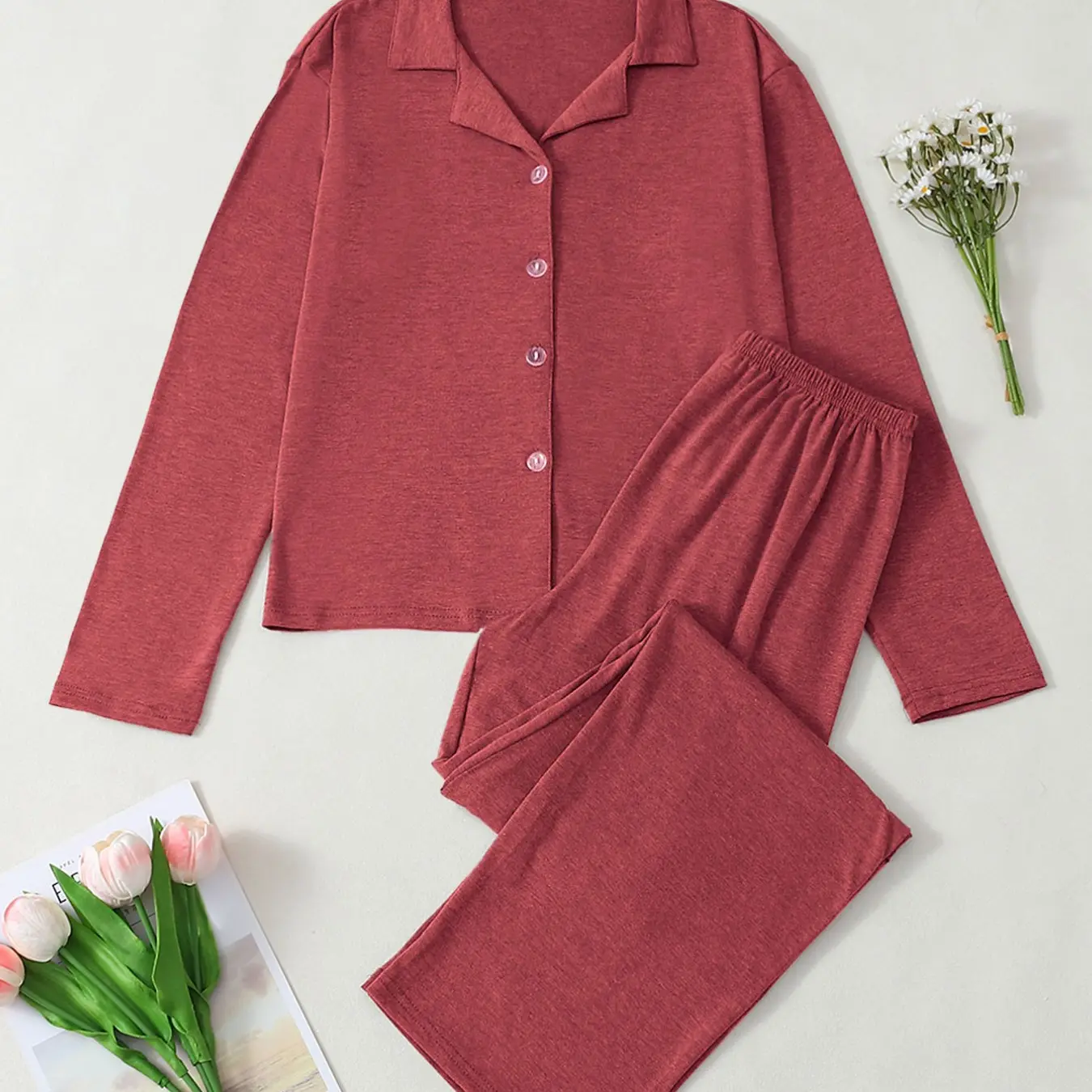 Women's Casual Pajama Set, Sleeveless Fitted Sleepwear, Soft Fabric, All Seasons, Indoor Outdoor Wear, Comfortable Home