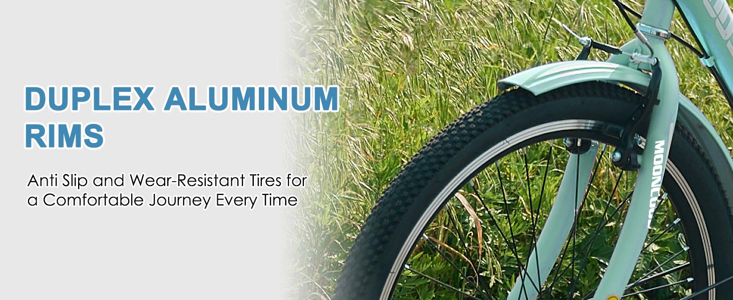 MOONCOOL Adult Tricycles 7 Speed 20/24/26 inch Three Wheel Bike Cruiser Trike with Low-Step Through Frame/Large Basket for Men, Women, Seniors