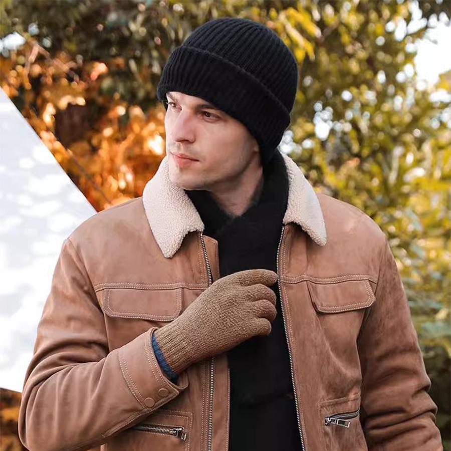 2 in 1 Unisex Winter Warm Knit Beanie Hat, 1 Count Outdoor Cycling Casual Windproof Mask for Men & Women, Multifunctional Beanie Hat for Outdoor Cycling Skiing, Outdoor Hiking Hat