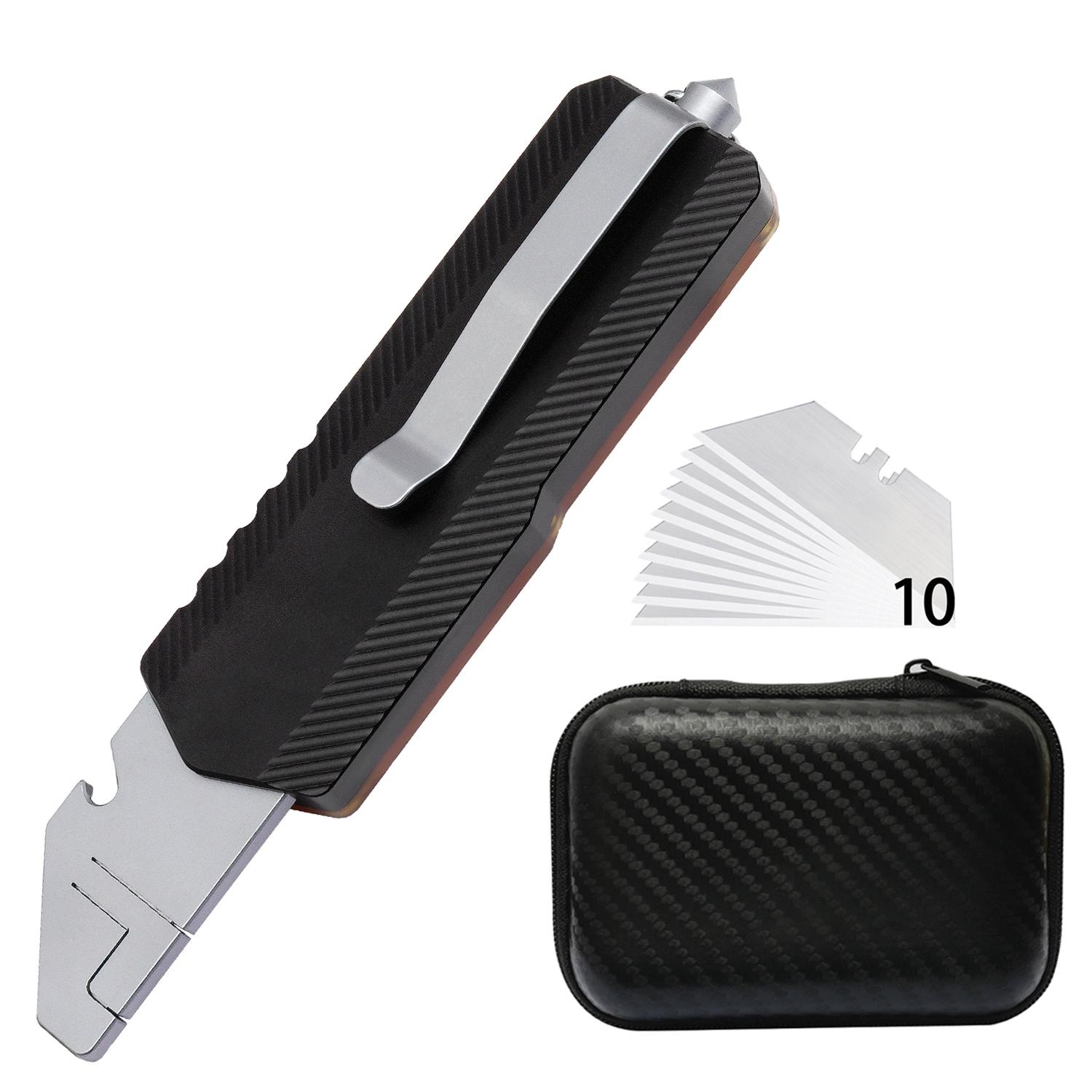 Aluminum Alloy Outdoor Knife Set, Craft Knife, Portable Knife, Window Breaker, Multi-Function Cutting Tool, Durable & Versatile, Outdoor Multifunctional Tools