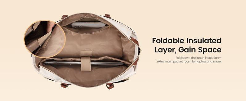 LOVEVOOK Lunch Tote Bag for Women,15.6 Inch&17.3 Inch Large Capacity Work Bag with Laptop Compartment, Teacher Tote Bag with Zipper, Handbag Insulated Bag Leakproof for Nurse, Office, College,TikTokShopStockUp