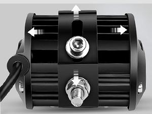 Nilight 4 inch LED Light Pod Red Triple Row 2PCS 60W Flood Spot Combo Driving Fog Lights Fishing Hunting Safety Signal Deck Trailer lights for UTV Pick-up Van Boat Tractor Vehicle Truck Car Accessories