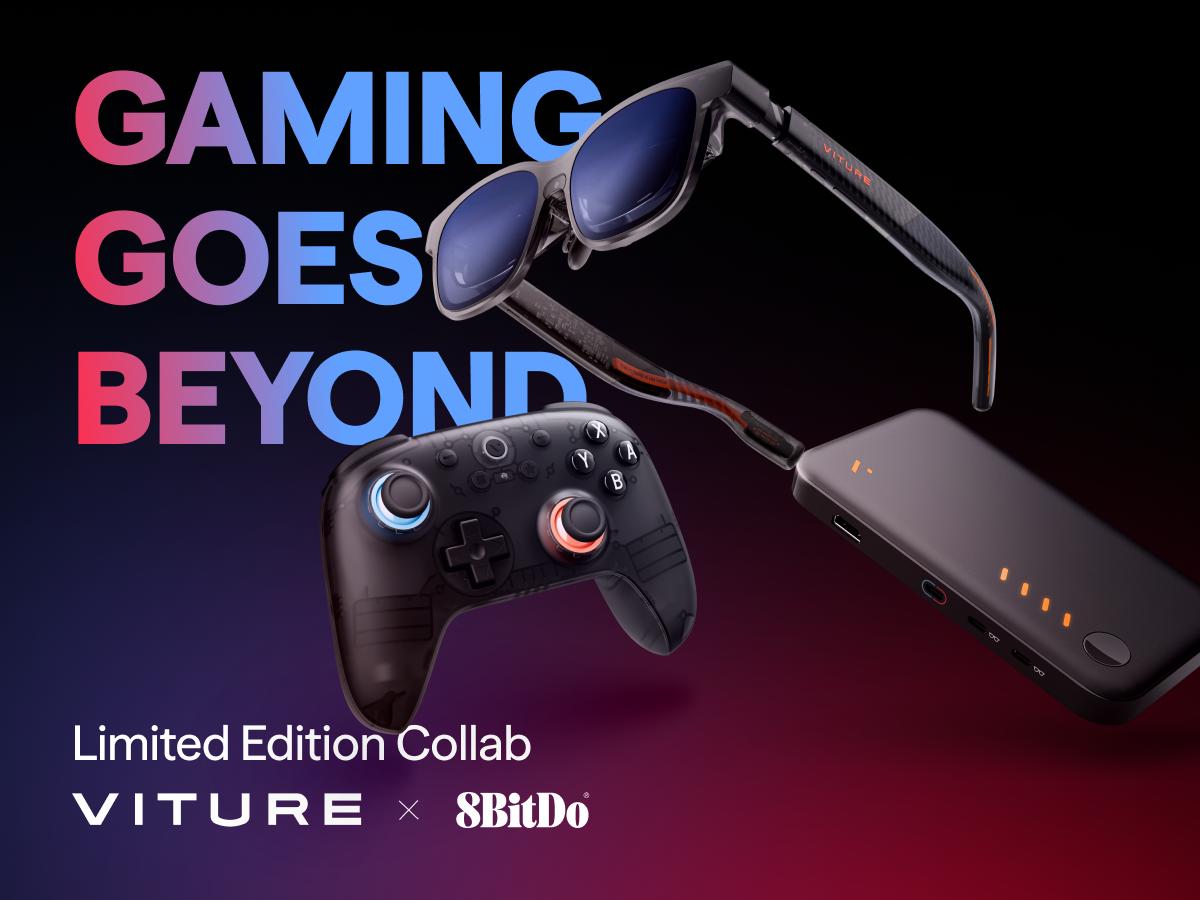 VITURE × 8BitDo Ultimate 2C Bluetooth Gaming Controller for Switch & Switch 2 | 6-Axis Motion Control | Hall Effect Joysticks | Rumble Vibration | Turbo Function | Wake on Shake | Smoky Translucent VITURE × 8BitDo Ultimate 2C Bluetooth Gaming Controller for Switch & Switch 2 | 6-Axis Motion Control | Hall Effect Joysticks | Rumble Vibration | Turbo Function | Wake on Shake | Smoky Translucent