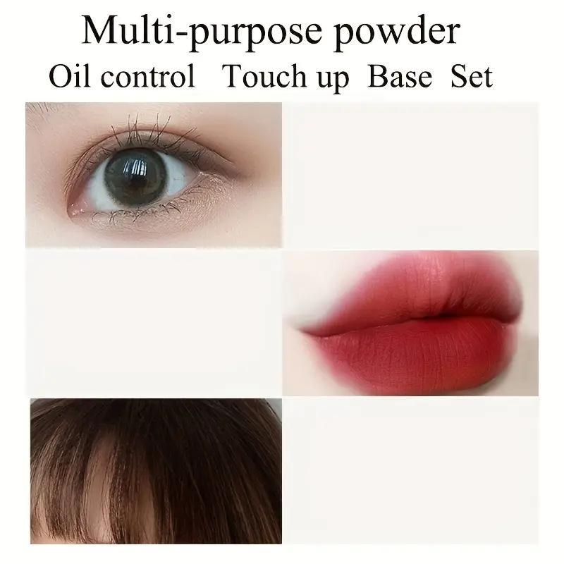Perfect Makeup Oil Control Setting Powder, Lightweight Natural Medium Coverage, Sweat Resistant Loose Powder, Suitable for All Skin Types, Soft Mist Applicator, Lightweight Natural Look, Base Powder