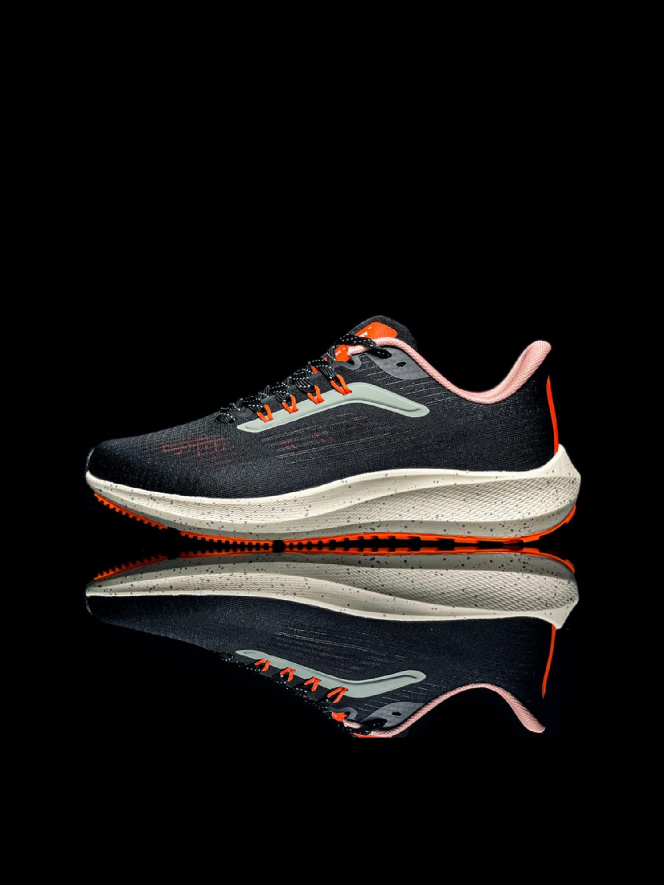 Unisex Air Cushion Running Shoes, Lightweight Breathable Sport Sneakers, All-Season Comfort, Rubber Sole, Pa Upper Material