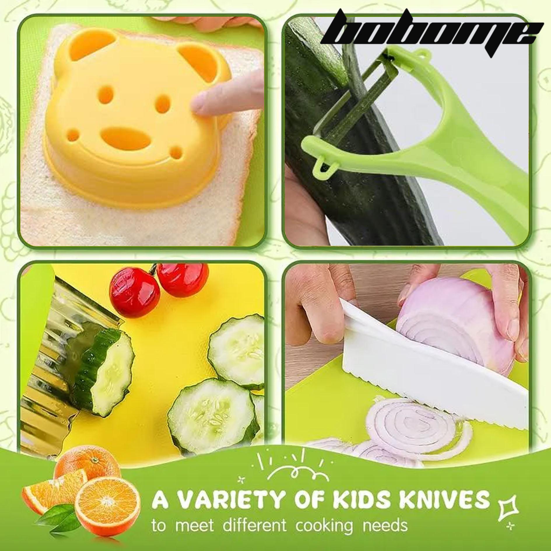 Kid 32 Pcs Safe Kitchen Knife Set - For Vegetables , Fruits, cheese and other foods Block Kitchen Knives Knife Block Block Kitchen Knives