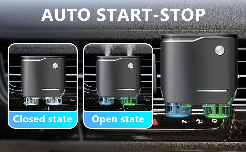 New Car Air Freshener Diffuser - 20pcs Scented Fragrance Essential Oil, Dual Sprayer Car Aroma Diffuser, Car Accessories Luxury Gift Set