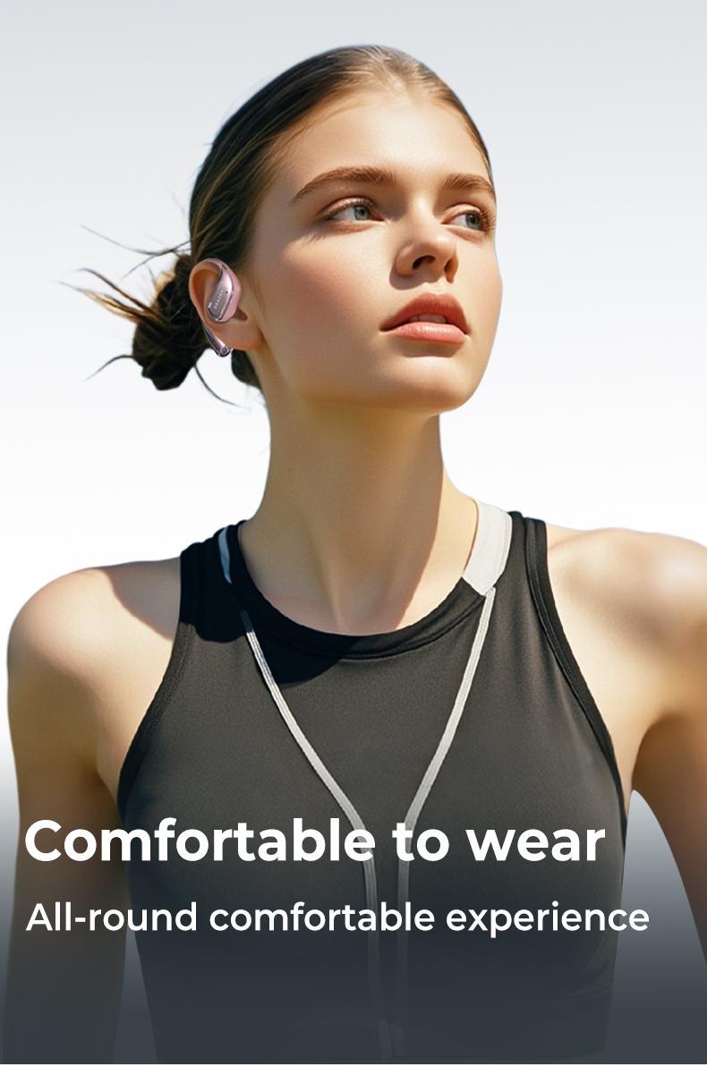 ERAZER X11 True Wireless Open Ear Earbuds Bluetooth 5.4 HIFI Sound Quality Sports Headphones OWS Earbuds Gaming with Low Latency Touch Control IPX5 Waterproof With microphone Earphones