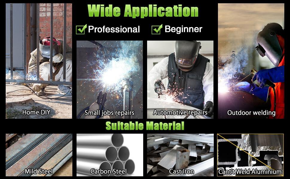 200Amp 20PCS Rods Welder Machine 110V, Super MINI Portable Welding Machine, IGBT Inverter Stick Welder with Hot Start Arc Force Anti-Stick, for 1/16"-1/8" Rod ARC Welder, 2 Chip Hammers, Gloves Outdoorfun Tool welder machine Industrial  HARD EDGEHARD EDGE