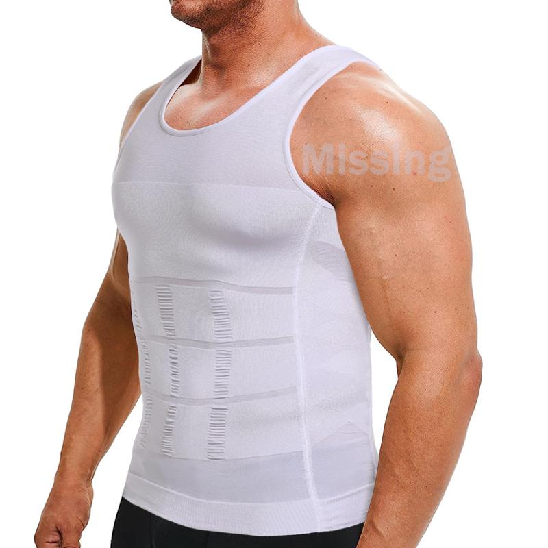 CATTIBOR 1/2/3/4 Pack Men Round Neck Compression Tank Top,Men Shaping Vest,Men Sleeveless Shirt Shapewear,Men GYM Workout  Fitness Shirts Tank Tops Shirts Menswear & Underwear,Men's Underwear For All Seasons